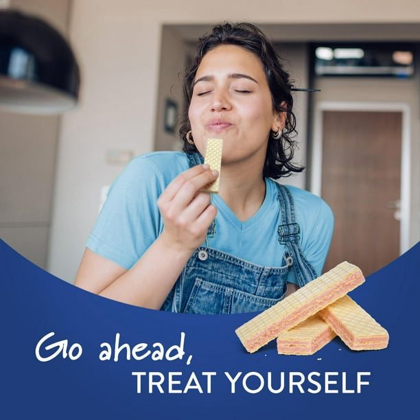 Voortman Bakery Strawberry Wafer Cookies, 300 g