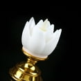 thumbnail image 2 of Lamp  Flower Lamp Simulation Candle Light Budha Decoration LED  Lamp Simulated Candle Wick Design Soft Natural Light  Flower Light Buddha Lamp Decoration, 2 of 5