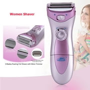 Electric Razor for Women, Hair Removal for Women 2 in 1 Wet & Dry Painless Women Shaver for Legs Underarms and Bikini Pop-Up Trimmer