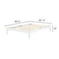 South Shore Vito Queen Platform Bed, White