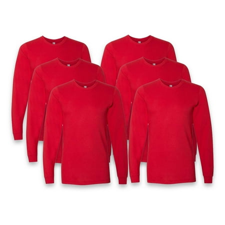 American Apparel Fine Jersey Long Sleeve Tee | Ultra-Soft long tee shirts 100% cotton Red Pack of 6 – L Size American Apparel Fine Jersey Long Sleeve Tee | Ultra-Soft long tee shirts 100% cotton Red Pack of 6 – L Size