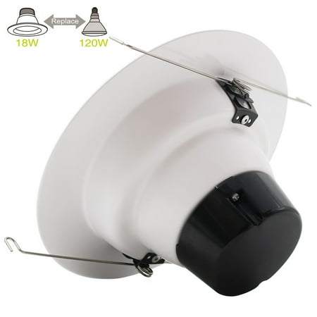 Torchstar 12 Pack 18w 5 6 Inch Led Retrofit Recessed Downlight Torchstar 12 Pack 18w 5 6 Inch Led Retrofit Recessed Downlight Ceiling Light Lighting Dimmable High Cri Wet Location 5000k Daylight