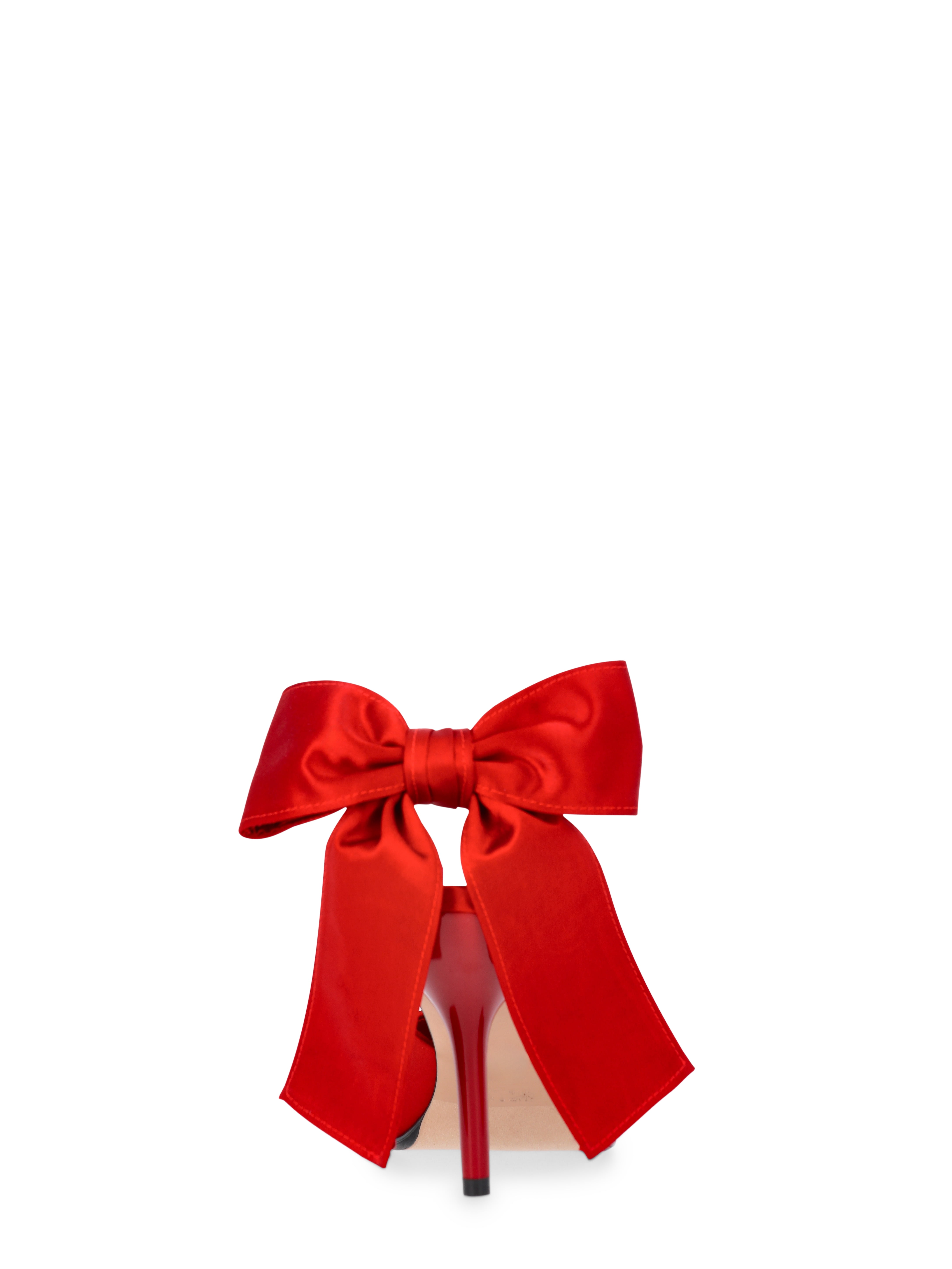 Scoop Women's Satin Slingback Heels with Bow