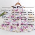 thumbnail image 3 of LOVZFMLL Robe d'Été à Imprimé Floral pour Filles Manches Courtes Col Rond Jupe Princesse, 3 of 3