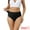 Black, variant on Women's High Waist G-String Thongs Tummy Control T-back Underwear XL Black