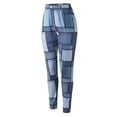 thumbnail image 4 of Pantalones con estampado navideño Gibobby para Mujer mallas elásticas largos ajustados informales Azul XL, 4 of 5
