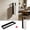 B, variant on Lypsnake Wall Mount Toilet Paper Holder, Matte Black Iron Curved Bracket Retractable Spring Spindle,Standard Tissue Rolls for Home RV Farm Public Wash Tissue Use