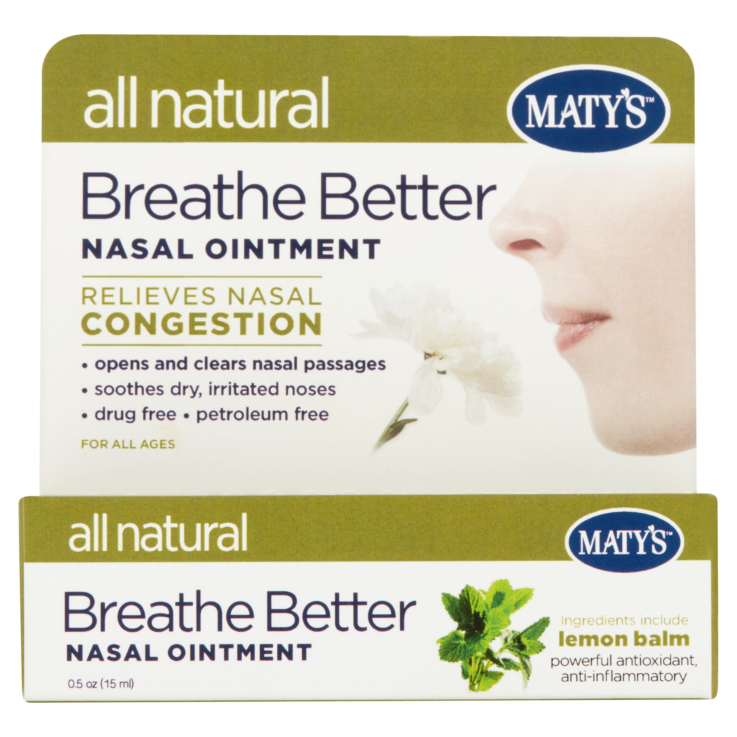Maty's Breathe Better Nasal Ointment 0.50 oz