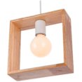 thumbnail image 3 of Lámpara de techo de madera industrial creativa E27, lámpara de techo moderna, lámpara de araña moderna (cuadrada) Feliz Sencillez, 3 of 5
