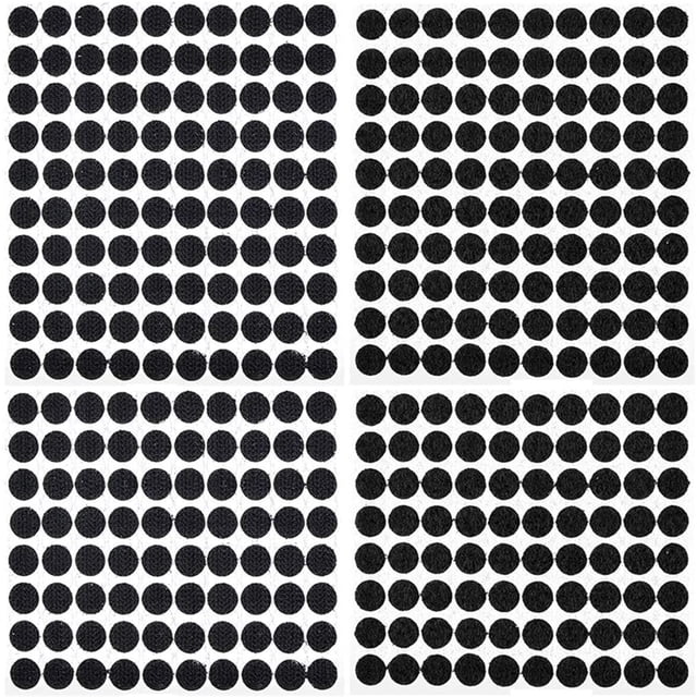 Puntos de velcro autoadhesivos, puntos de velcro 1200 piezas Sujetadores de velcro de 10 mm 600 pares Puntos de velcro Puntos de velcro autoadhesivos para papel, plástico, vidrio, ropa Zhivalor LKX-1346-1