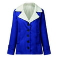 thumbnail image 3 of Women Clearance All 2024! Plus Size Winter Coats for Women, Women Plus Size Winter Warm Composite Plush Button Lapels Jacket Outwear Coat Shacket Jacket for Fall, Winter Gift for Women, 3 of 6