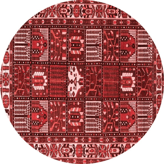 Ahgly Company Indoor Round Persian Red Traditional Area Rugs, 5' Round
