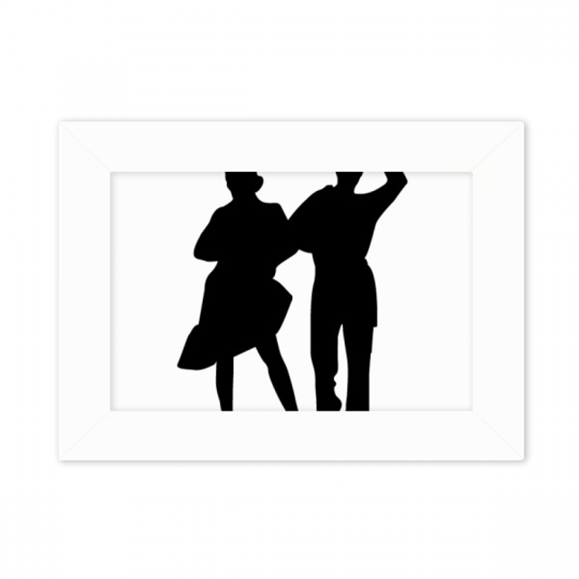 Duet Dance Sports Performance Dancer Photo Mount Frame Picture Art Painting Desktop 5x7 inch