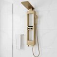 thumbnail image 1 of Luxury Shower Panel Tower Stainless Steel with LED Screen - Gold, 1 of 2