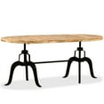 thumbnail image 2 of vidaXL Dining Table Dinner Desk Kitchen Dining Room Furniture Wood and Steel, 2 of 2