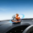 thumbnail image 4 of Solar Powered Fragrance Diffuser Car Air Freshener, Helicopter Car Glasses Bear Aromatherapy Car Perfume Ornaments in Car Aircraft, Orange, 4 of 6