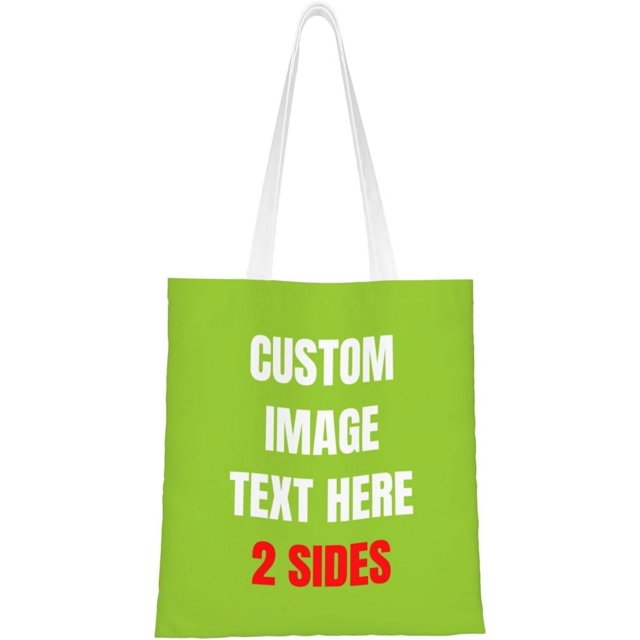 Custom Tote Bag Bags With Logo Personalized Custom Bags Shopping Bags Reusable Grocery Bags Bulk - Add Your Text Image