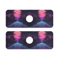 thumbnail image 7 of Yayeee Faucet Mat for Kitchen Sink 14.7" Diatomite Long Splash Guard Pad, Night Neon Road, 2 Pack, 7 of 7