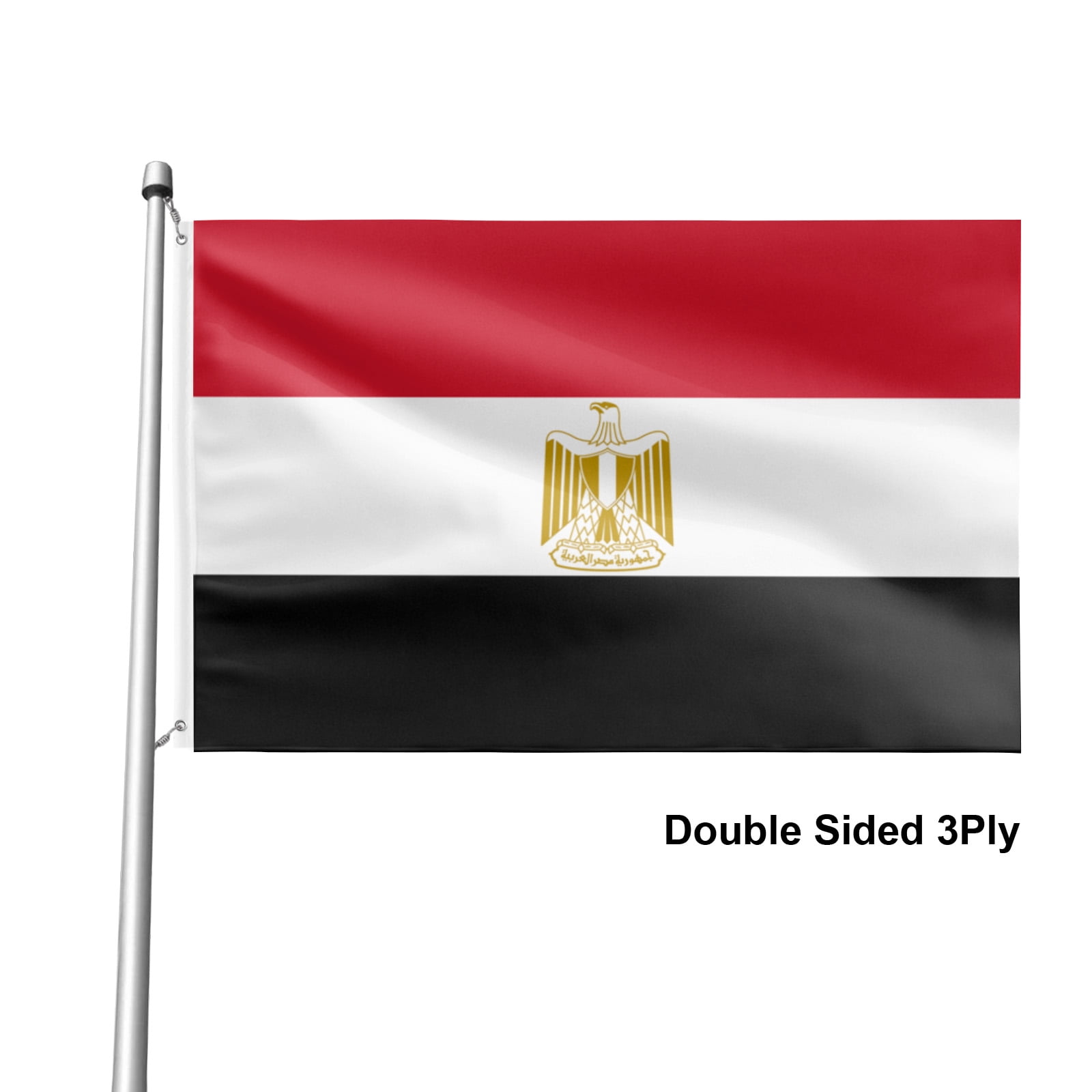 Livetty Egypt Double Sided 3 layers Flags 4x6 Ft Flags Banner for Yard Decoration Garden Display