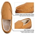 thumbnail image 5 of HOMEHOT Mens Slippers Moccasisn Memory Foam House Shoes for Men Beige Size 11 US Male Adult, 5 of 7