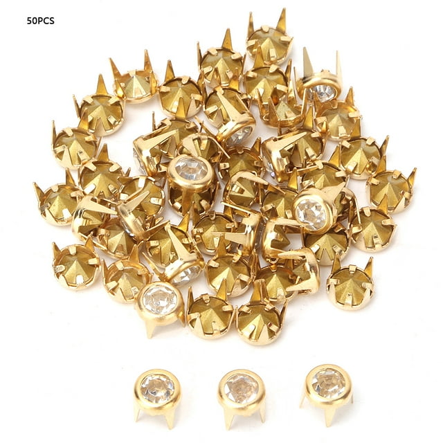 Rhinestonesfor Crafts,50PCS 6mm DIY Colorful Crystal Rhinestone A Rhinestones Multi-Functional