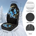 thumbnail image 7 of Uorisanigo Car Seat Covers 2pcs Moon Blue Butterfly High Back Front Seat Cushion Covers for Women Men Auto Interior Accessories Cushions, All Weather Protection, 7 of 7