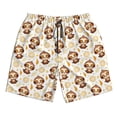 thumbnail image 5 of Goofa Sloth Yoga Printed Mens Swim Trunks Summer Quick Dry Short Beach Swimwear Bathing Suits-Large, 5 of 9