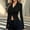 Black, variant on Womens Button Down Shirts V Neck Collared Ruched Slim Fit Long Sleeve Shirt Casual Fall Fashion Ladies Tops
