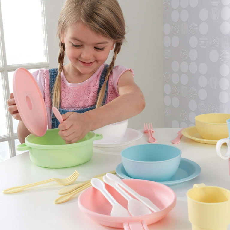 KidKraft Children's Pastel Coffee Set - Role Play Toys for The Kitchen,  Play Kitchen Accessories, Gift for Ages 3+