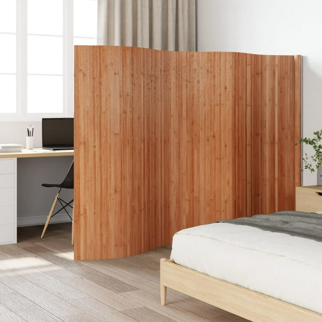 vidaXL Séparateur de Pièce Brun 165x400 cm Bambou
