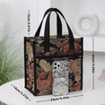 thumbnail image 2 of DLIU Lunch Bag，Floral Pattern，Tote, Hand Bag，Lunch Box Storage Bag, 2 of 8