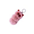 thumbnail image 1 of Inteprter LLavero de repuesto con forma de insecto, bolso de oficina decorativo de Color sólido de dibujos animados, colgante de llavero automotriz, Artesanía piel rosa Inteprter HA074060-03, 1 of 6