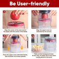 thumbnail image 4 of Stainless Steel Apple Cutter, Safe & Quick Apple Divider for Apples, Pears & ,BowlVersatile Dicer, Fruit Cutter Potato Chipper(14.5*13*13.6), 4 of 5