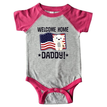 

Inktastic Military Daddy Welcome Home Son Daughter Gift Baby Boy or Baby Girl Bodysuit