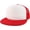White Red, variant on Armycrew Oversized XXL 5 Panel Flat Bill Foam Trucker Mesh Back Baseball Cap