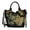 Black, variant on Odeerbi Tote Bag for Women 2025 New Wind Embroidered Bag Canvas Peahen Embroidery Middle-aged Shoulder Portable Package Blue