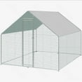 thumbnail image 1 of Enclos Extérieur pour Chien 3*6*2 m, Grande Niche Extérieure pour Chien, Enclos de Course Robuste pour Chien, Parc/clôture avec Toit Imperméable et Anti-UV, 1 of 8