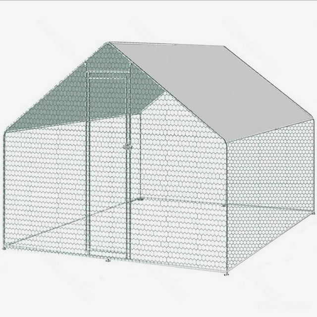 Enclos Extérieur pour Chien 3*6*2 m, Grande Niche Extérieure pour Chien, Enclos de Course Robuste pour Chien, Parc/clôture avec Toit Imperméable et Anti-UV