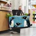 thumbnail image 6 of Penguin Large Foldable Decorative Box Storage Bin Oxford Cloth Shopping Bags, 6 of 7