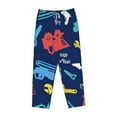 thumbnail image 4 of Bingfone Pajamas For Women,Colorful Excavator Pajama Pants With Pockets-Medium, 4 of 9