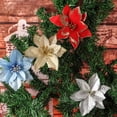 thumbnail image 3 of Matsuzay Árbol de Navidad colgante brillo artificial flor oficina portátil lavable flores de simulación al aire libre festival de vacaciones Kits de decoración para fiestas Oro, 3 of 6