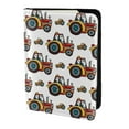 thumbnail image 2 of Pofeuu Cartoon Tractor Print Travel Document Organizer Passport Holder Men Women for Family (6.5 in x 4.5 in),Wallet Holder Credit Card Clutch Bag Case, 2 of 5
