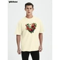 thumbnail image 3 of Whichone - Rose Heart Men's Short Sleeve Graphic T-Shirt, 3 of 9