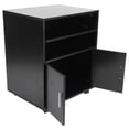 thumbnail image 4 of Gabinete De Oficina, Mesa Para Impresora Establo De Madera Negro 2 Compartimentos Y Gabinetes Para Oficinas Para Salas De Estudio ANGGREK Printer Table, 4 of 7