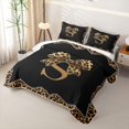 thumbnail image 3 of Erosebridal Cheetah Pattern Letter S Twin Quilt Set,Kids Leopard Printed Twin Coverlet Set For Bow Girls,2 Pieces, 3 of 7