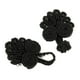 thumbnail image 5 of 20 juegos de botones con nudos chinos de rana para coser en trajes cheongsam. Negro, 5 of 9