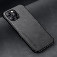 thumbnail image 1 of Funda de cuero de lujo para iPhone 14, 13, 12, 11 Pro Max, Mini, XR, XS Max, 8, 7 Plus, SE 2020, 13Pro, soporte de placa de Metal, soporte de coche, 1 of 4