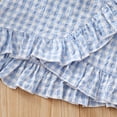 thumbnail image 4 of WIBACKER 3M-3Y Toddler Baby Girl Plaid Shirt Soft Ruffled Tank Top + Lace Skirt with Bow Summer Infant Outfits Set, 4 of 12