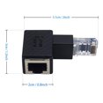thumbnail image 3 of Adaptateur Ethernet Droit, Connecteur d'Extension RJ45 Mâle vers Femelle pour Réseau pour Ordinateurs, Portables, Routeurs, 3 of 9
