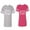 Men Heather / Women Pink, variant on Papa Mama Bear Matching Couple Cotton Jerseys (Men Heather / Women Heather) (Men XL / Women M)